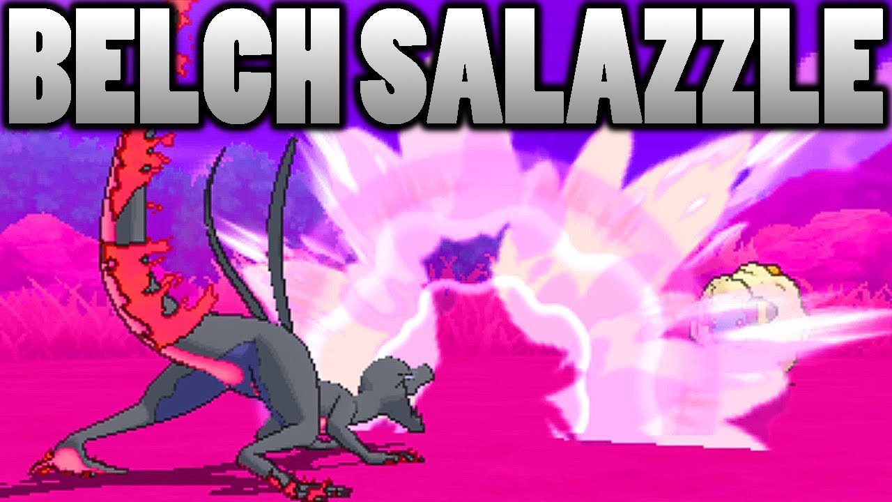 Awesome Belch Salazzle Technique In Pokemon Ultra Sun and Moon!