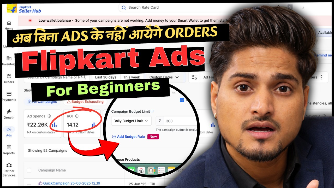 Smart Rule Manager, Flipkart Ads With NEW Add Budget Rule Feature || Full step-by-step Tutorial