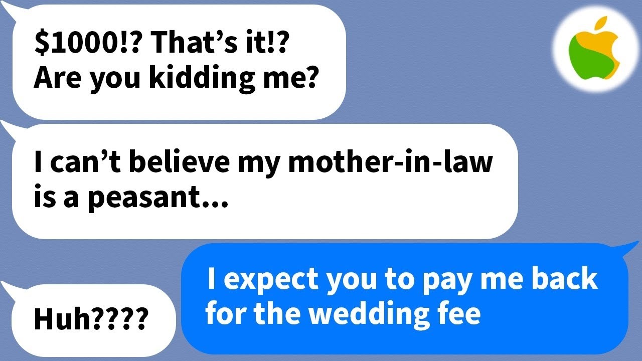 【Apple】 After giving my son's wife $1,000 as a wedding present...