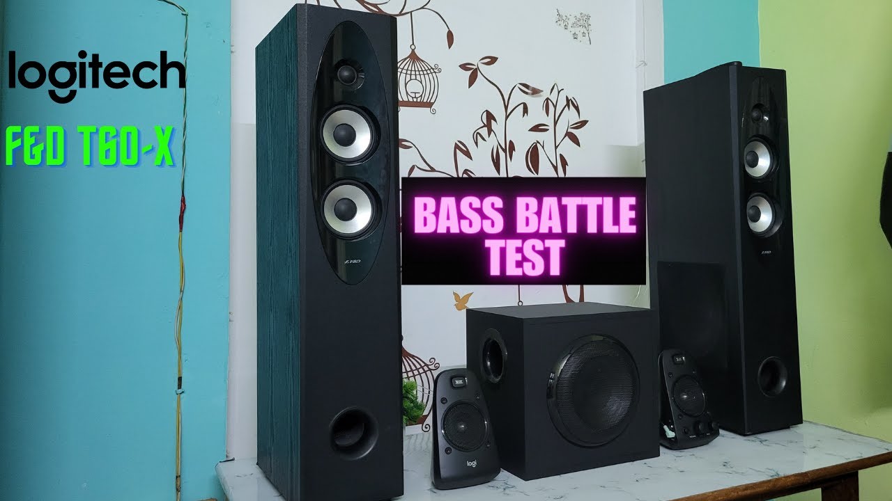F&D T60-x vs Logitech Z623 | Bass Battle Test | 2-8inch Subwoofer vs 1-7 inch Subwoofer