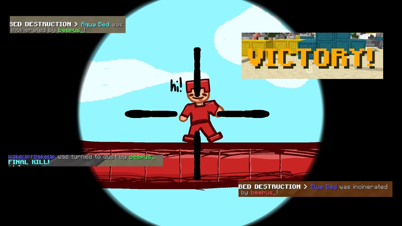 sniping kids in bedwars
