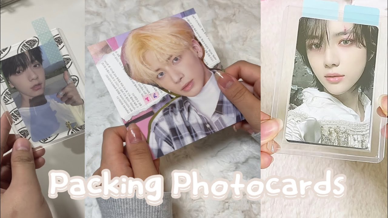 🌊☁️✨Packing Kpop Photocards (txt ver.)#20 [ ASMR ] ✨| tiktok compilation |