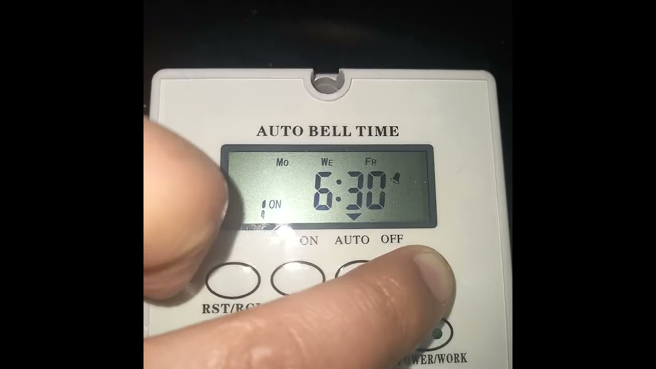 Configuración Reloj Auto Bell