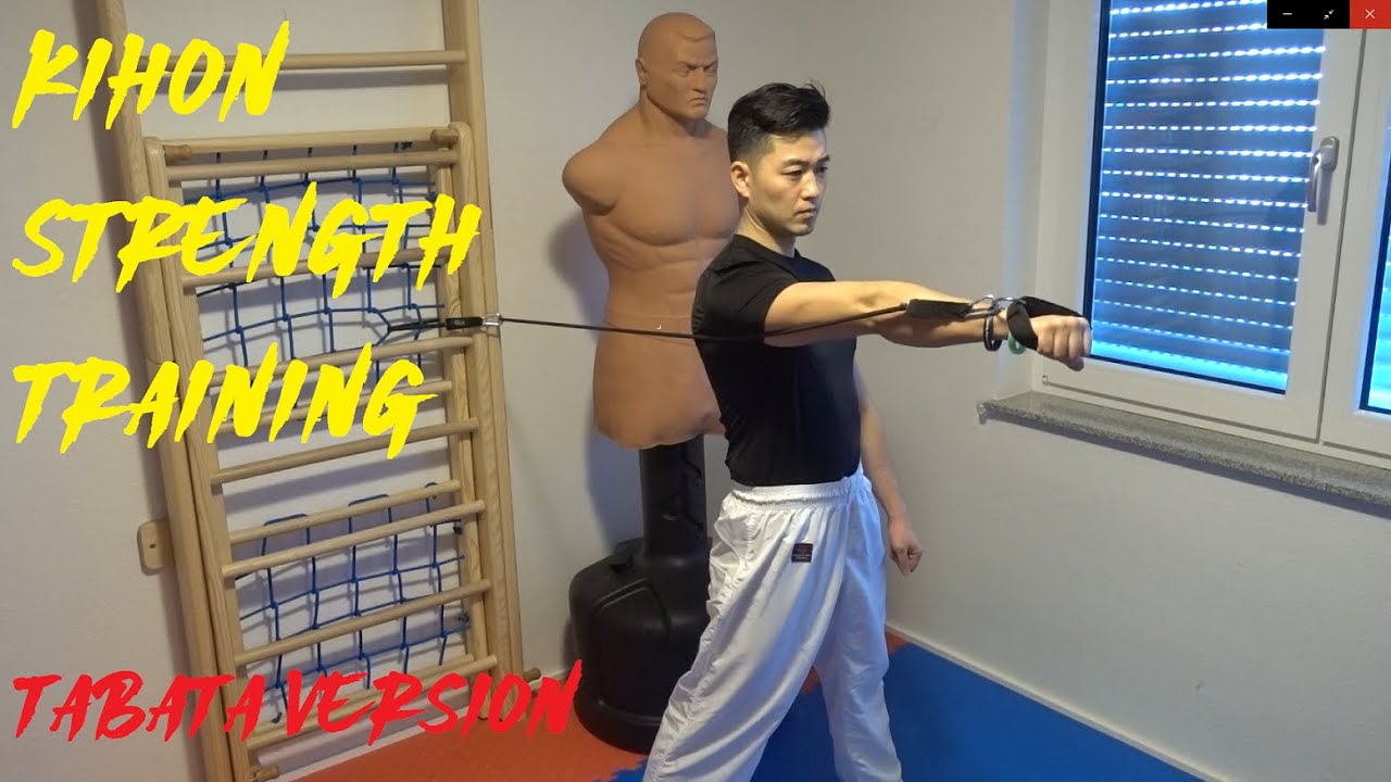 KIHON STRENGTH TRAINING FOR A POWERFUL TSUKI (karate striking technique) - tabata version - TEAM KI