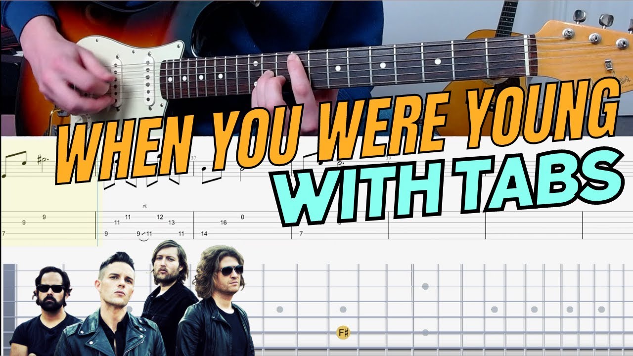 When You Were Young by Killers Guitar Cover with TABS