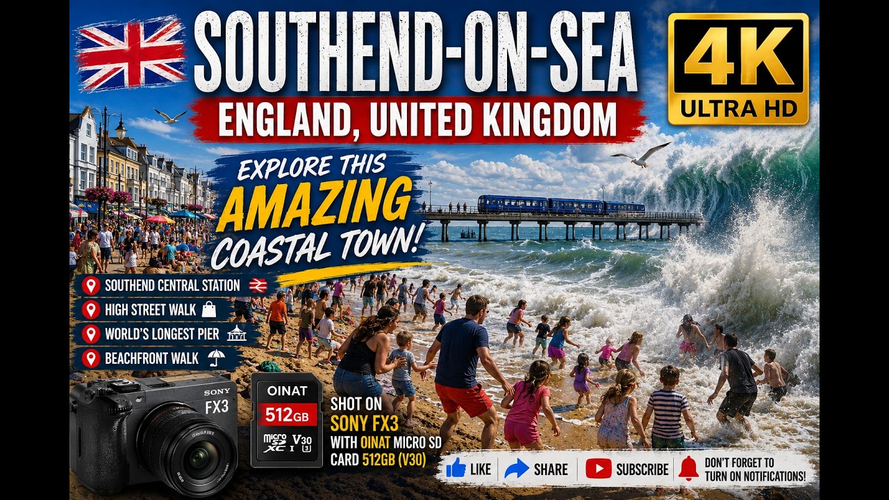 🌊 Discover Southend-on-Sea, United Kingdom, England in Stunning 4K! 🏖️ | Don't Miss Out – Subscribe🔔