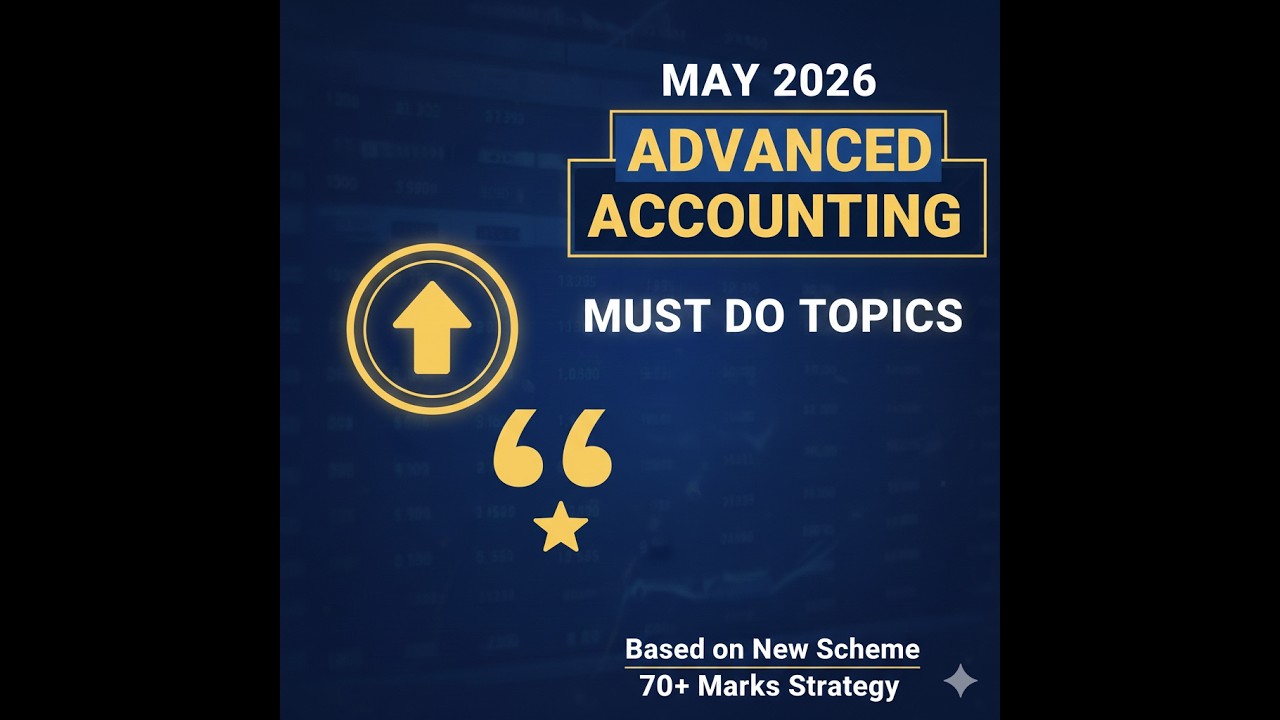 CA INTER MAY 2026 ADVANCE ACCOUNTING IMPORTANT TOPICS. EXEMPTION HIT LIST 🔥🔥DEDICATED TO SUMO 🤡😁