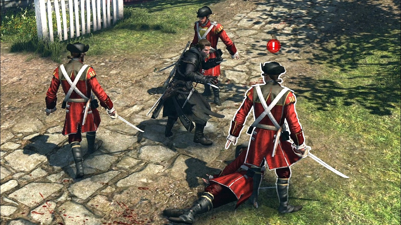 Assassin's Creed Rogue Hidden Blade & Rope Dart Exploration with Dark Assassin Outfit