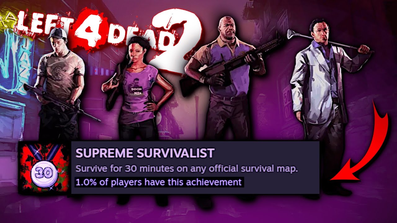 L4D2 How To Get Supreme Survivalist (SOLO) | 30 Min Survival