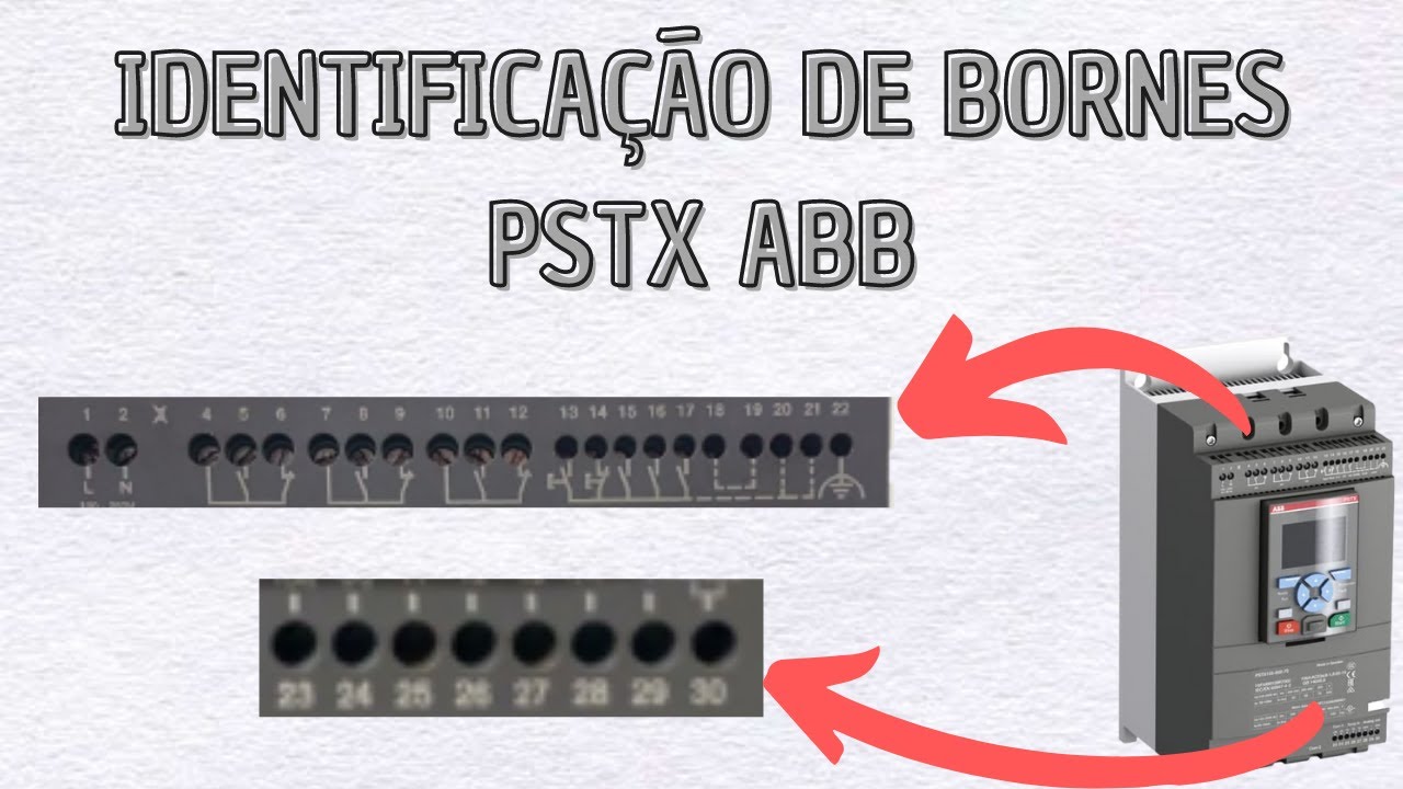 Como é os bornes da PSTX ABB | EducaDrives