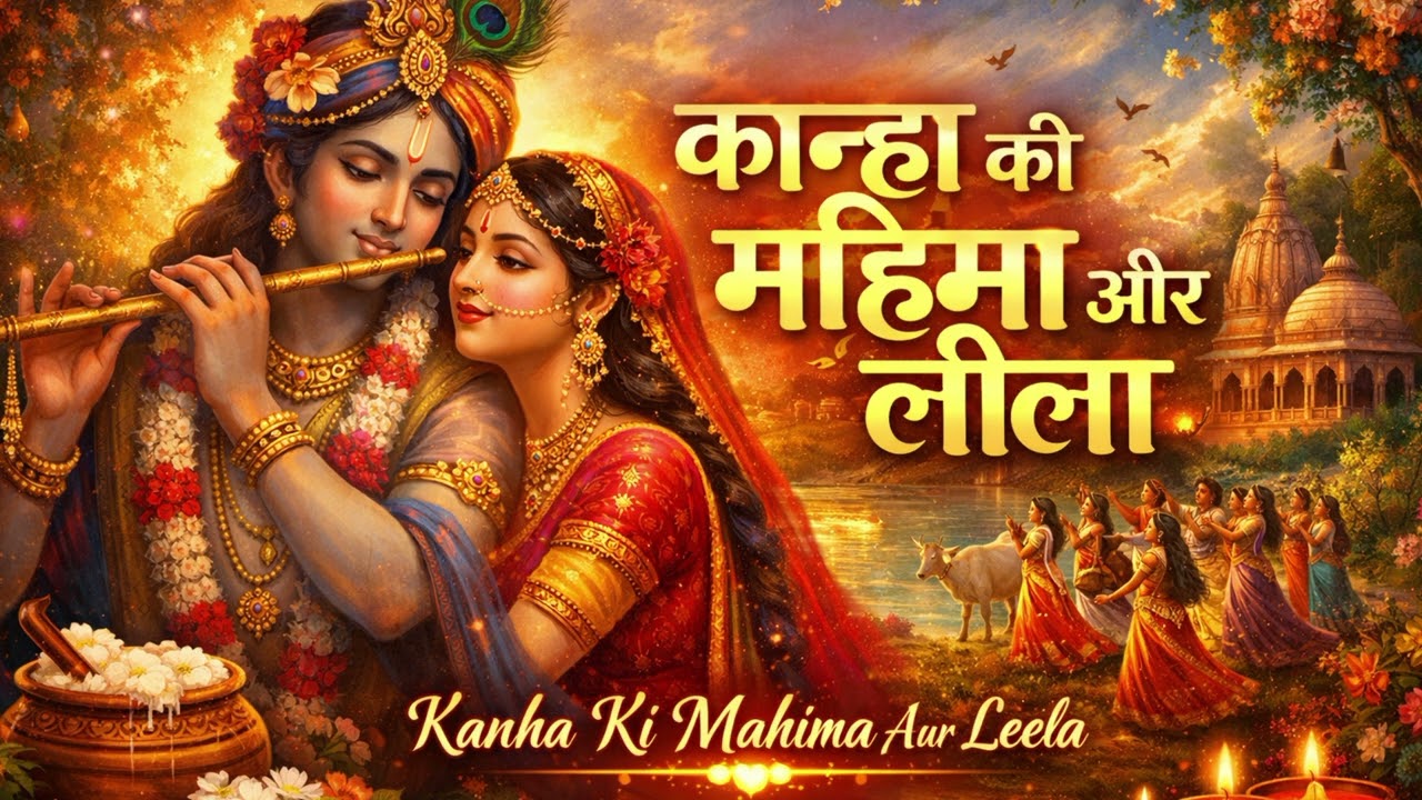 “श्री कान्हा की महिमा और लीला – राधा संग प्रेम का दिव्य संगीत”