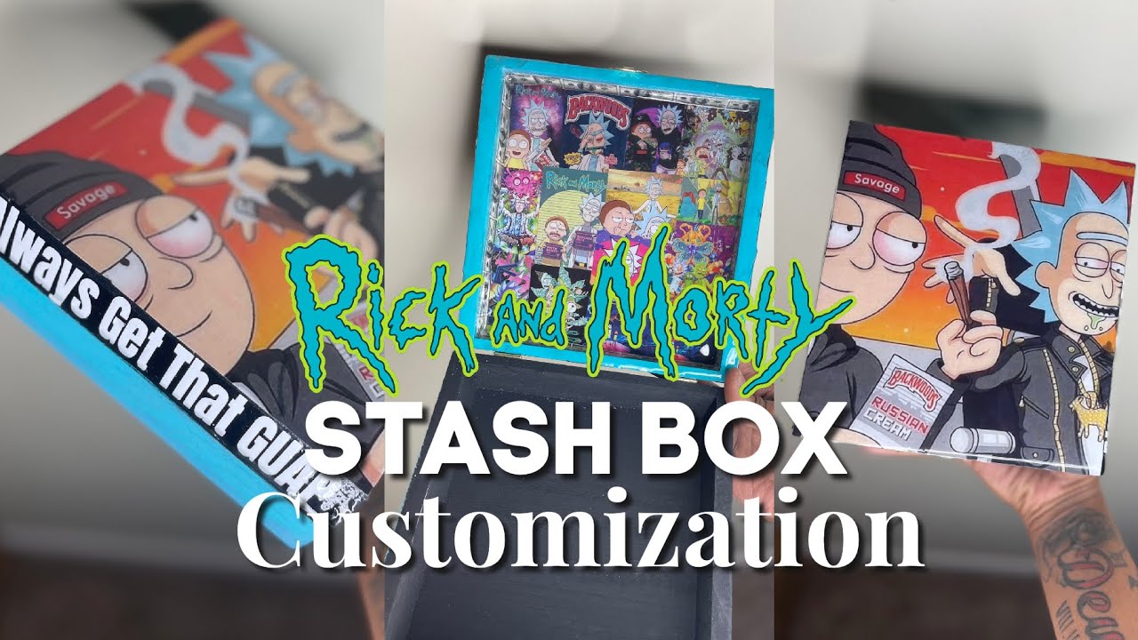 Customize a RICK AND MORTY stash box with me!