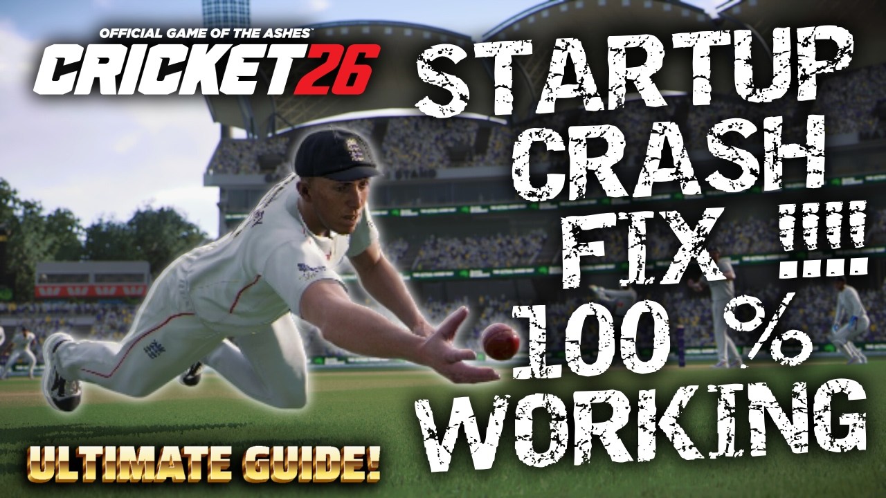 How  to Fix Startup Crash Issue in Cricket 26 with 100 % Working. Crash after Black Screen Fix!