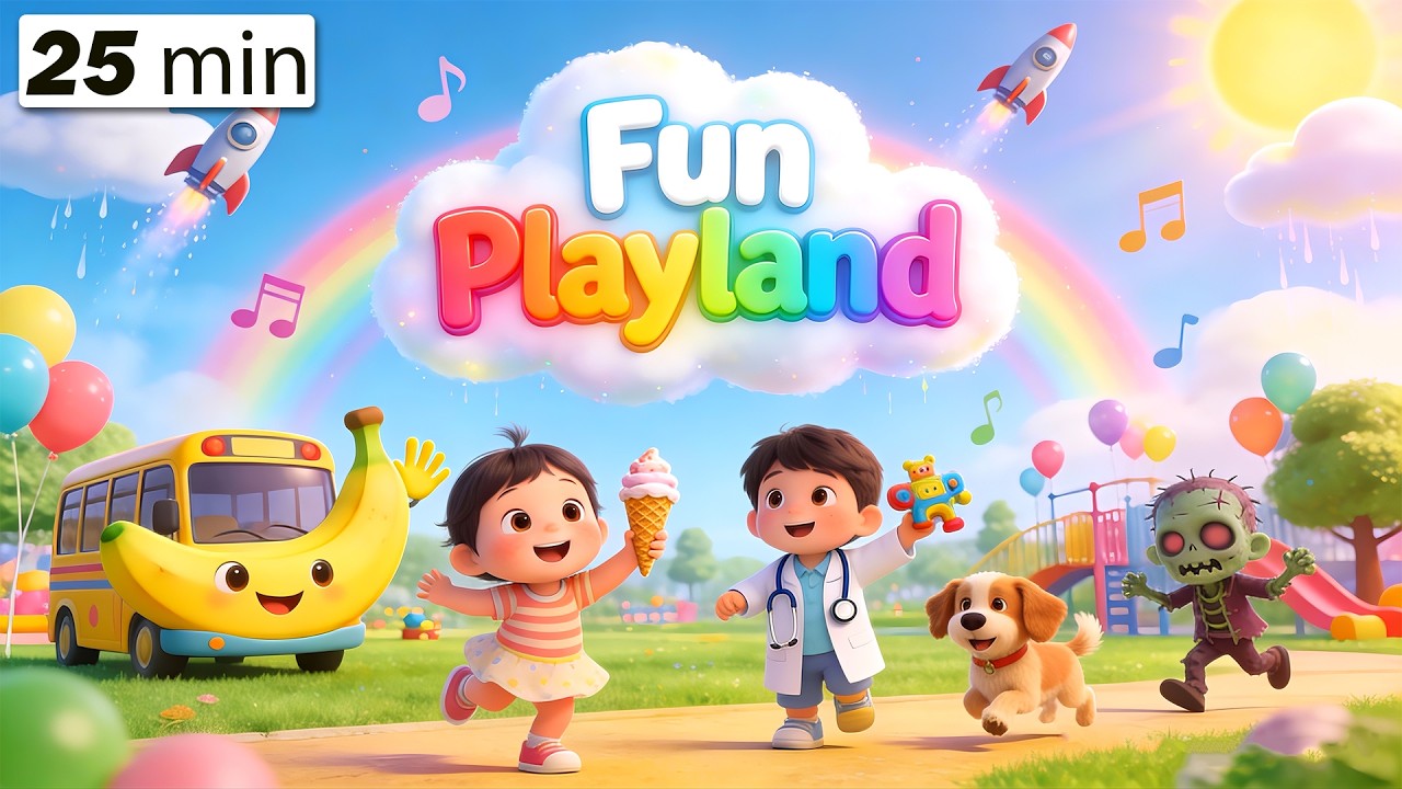 Happy Kids Song Compilation 🎉🧸🌧️ | Music, Dance & Adventures