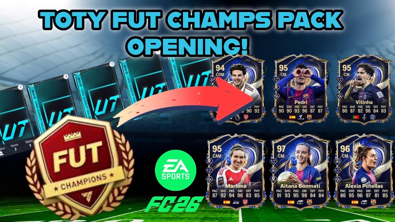 TOTY FUT CHAMPS REWARDS! 🔥 FC26 ULTIMATE TEAM PACK OPENING!