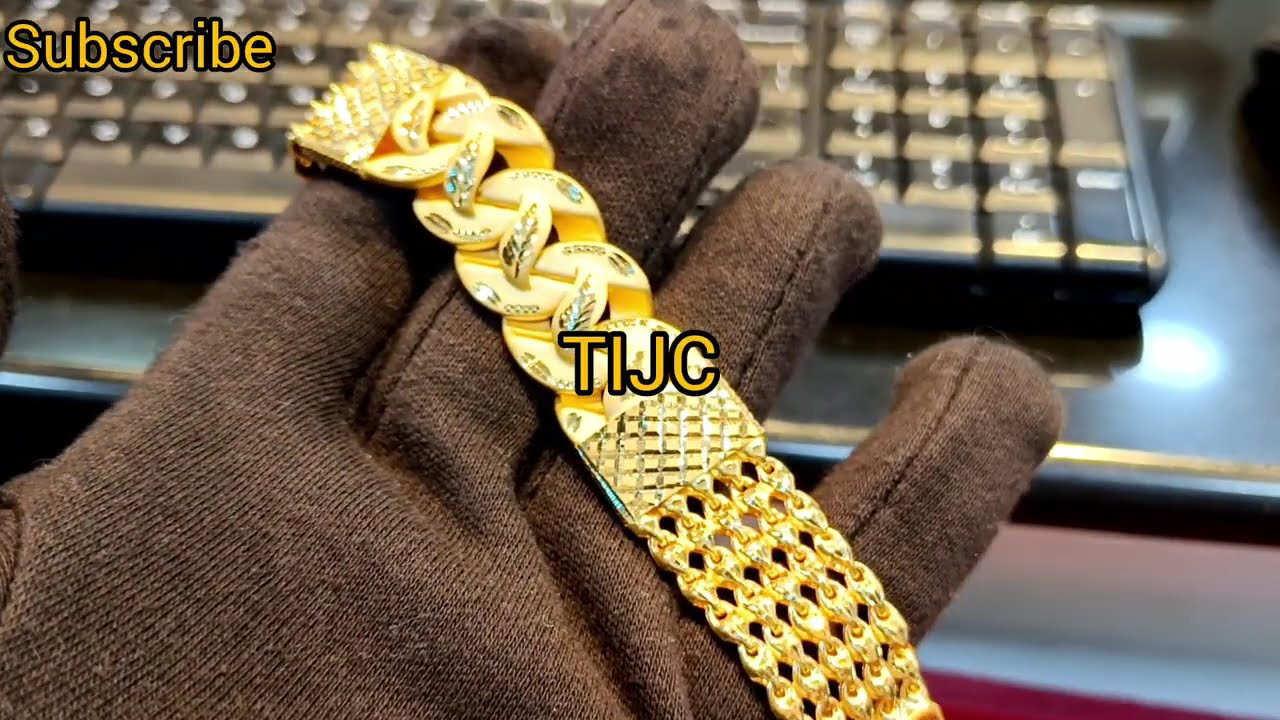 Gents Bracelet Designs In Gold With Weight | International Jewelry Channel #tijc