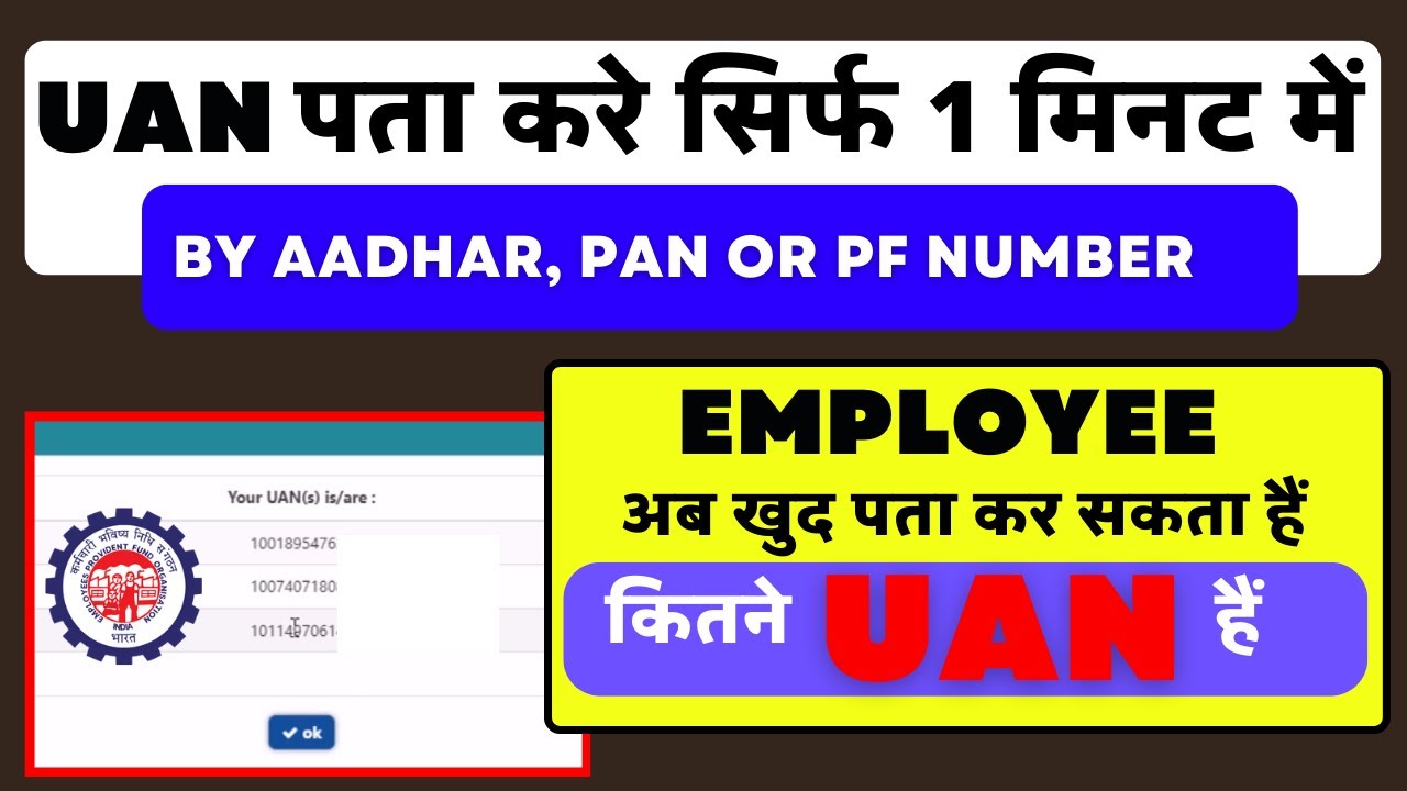 Know your UAN by pan and aadhar I अपने सभी UAN का पता करे #sensiblecompliances