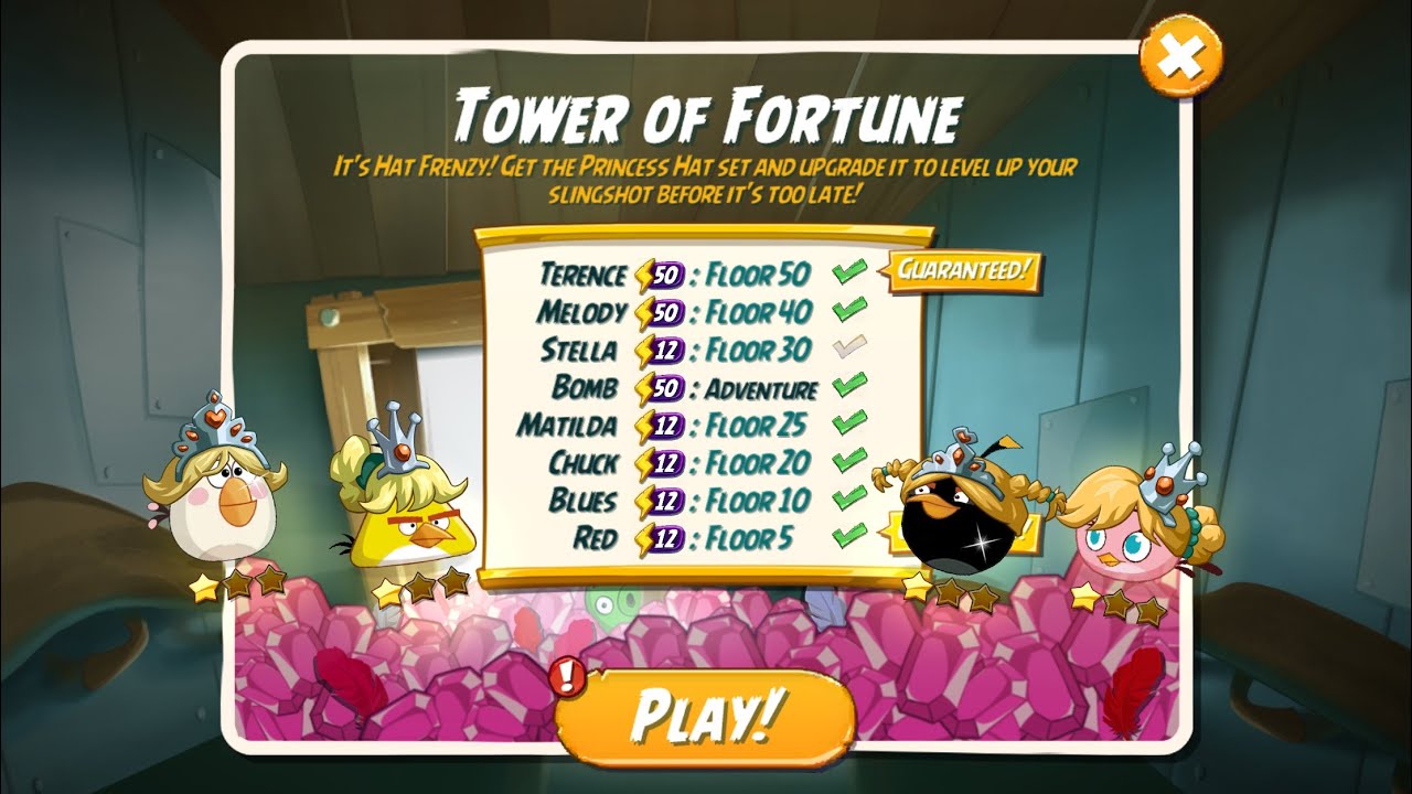 Tower of Fortune - Day 3 for the Princess Hat Set - Angry Birds 2