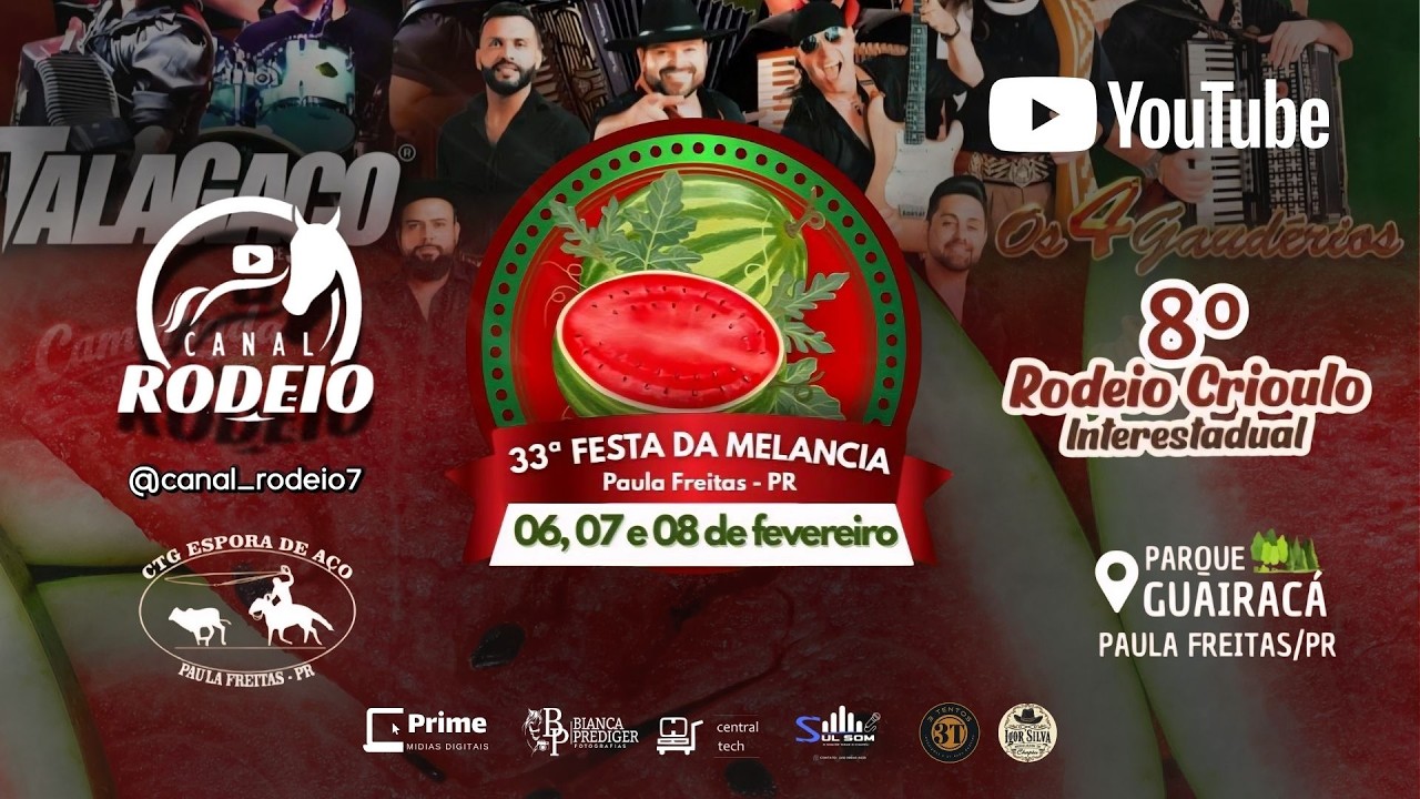 8º RODEIO CRIOULO INTERESTADUAL CTG ESPORA DE AÇO / PAULA FREITAS  - PR