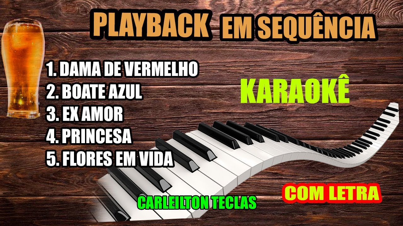 5 PLAYBACKS SERESTA EM SEQUÊNCIA - 5 KARAOKÊ EM SEQUÊNCIA SERESTA
