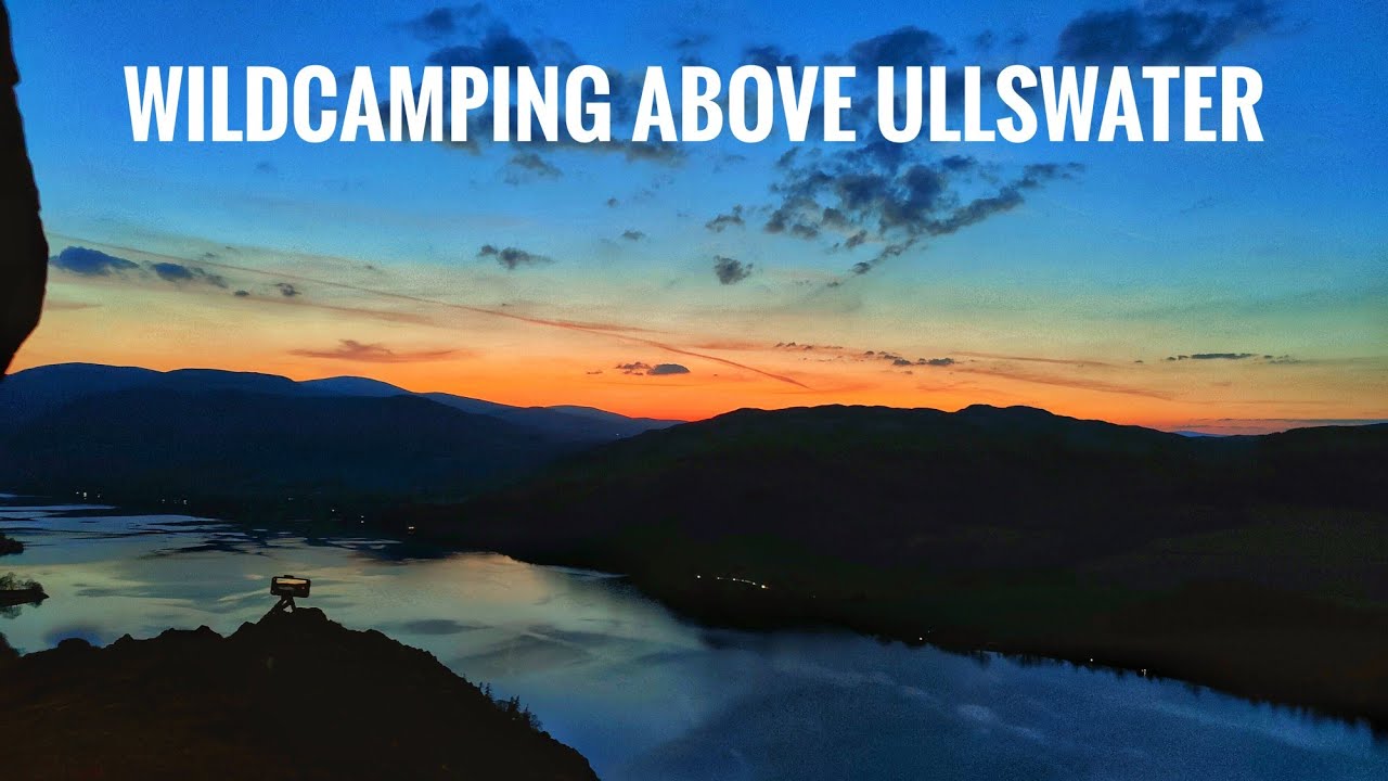 Wildcamping in the Lake District. above Ullswater. Hallin fell.