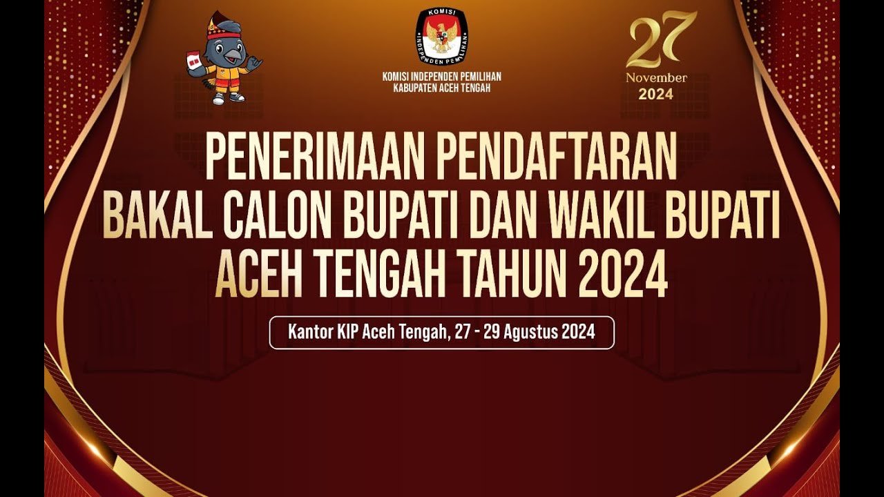 🔴LIVE Pendaftaran Bakal Pasangan Calon Bupati dan Wakil (Shabela Abubakar & Eka Saputra)
