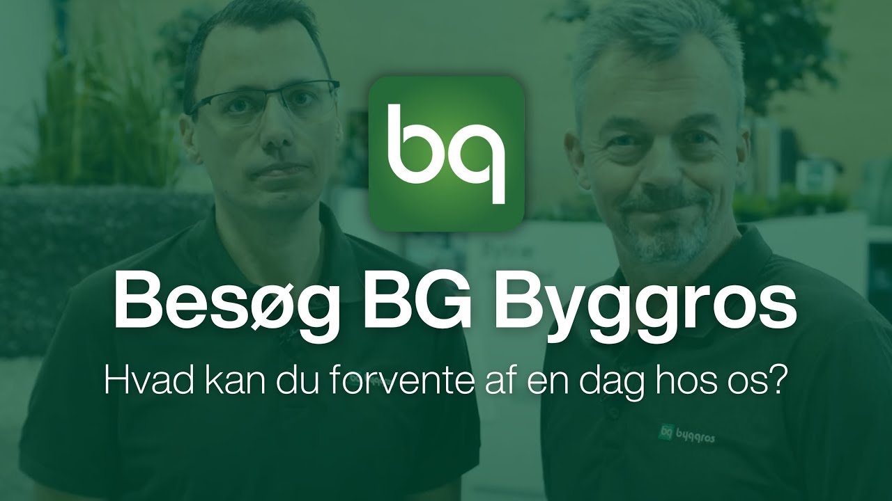 Besøg BG Byggros - Faglige oplæg, seminarer og guidet tour i showroom
