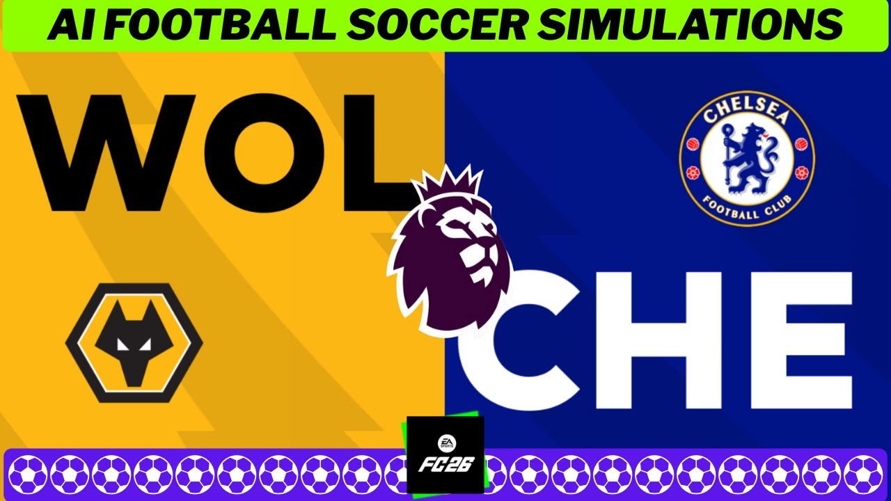 WOLVES vs CHELSEA ⚽ Premier League 2025/26 Matchday 25 📀 EA FC 26 Simulation