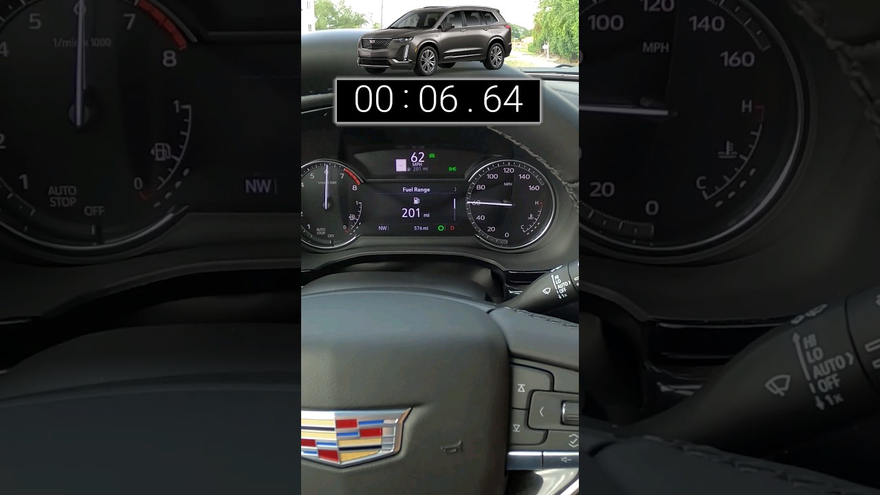 2021 Cadillac XT6 Premium Luxury 0-60 Test, 3.6L, V6 NA, 9 Spd Auto, FWD,  310hp, 271 lb-ft #shorts