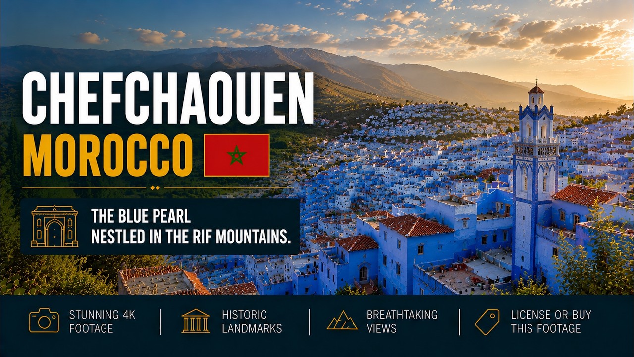 Chefchaouen, Blue City of Morocco 🇲🇦 【4K】 [2023]