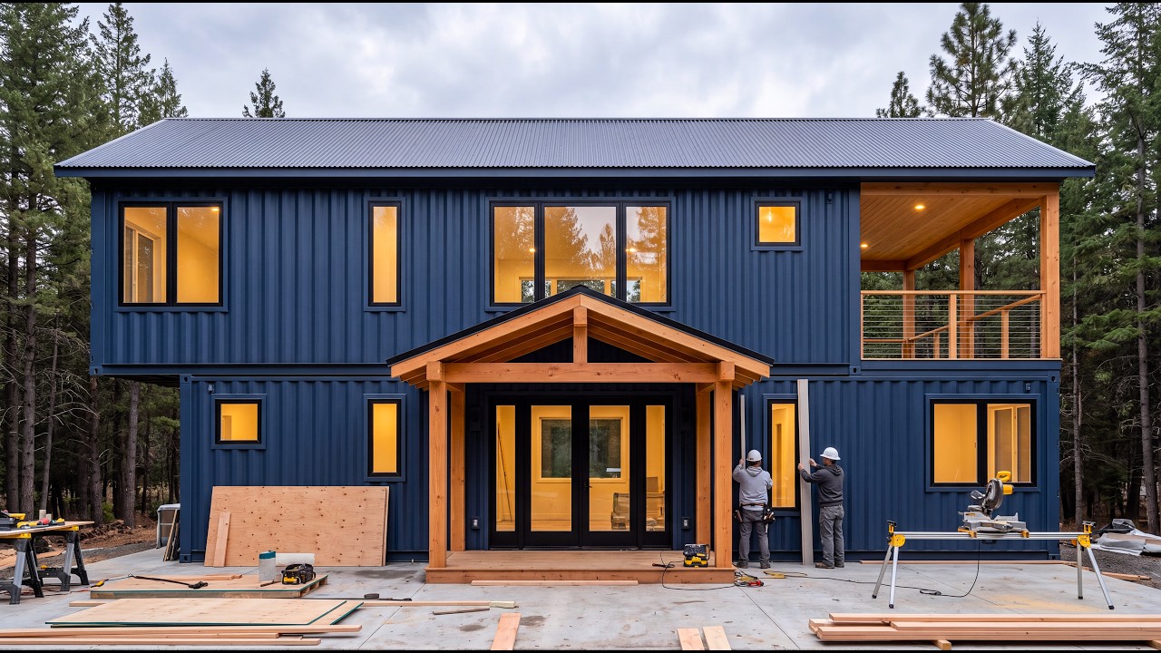 From Old Shipping Containers to a Stunning $700,000 Luxury Container Villa | Built in 180 Days