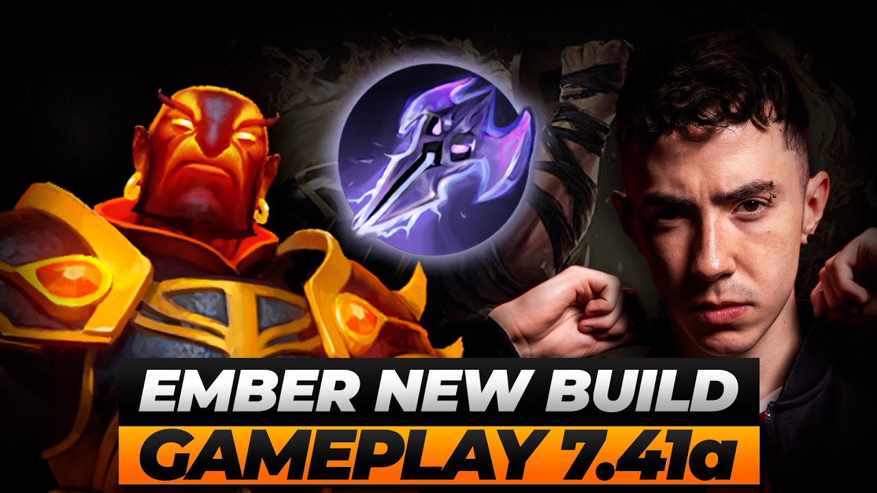 NEW EMBER SPIRIT BUILD? GAMEPLAY vs RANK 3 - Patch 7.41a