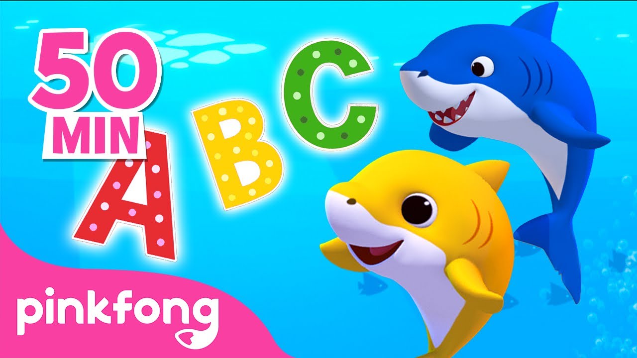 Aprenda A B C com Bebê Tubarão | +Compilação | Pinkfong Canções para crianças