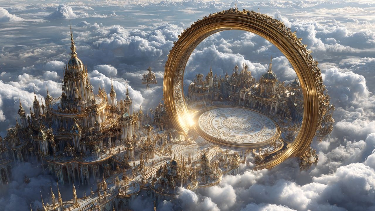 Golden Ring of Eternity : Divine Fantasy Music | Heavenly City in the Clouds
