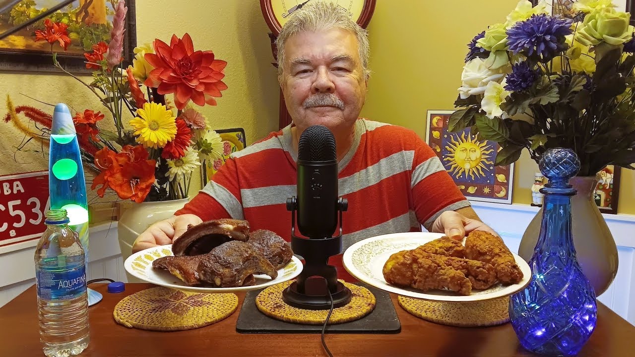 ASMR: RIBS AND CRISPY CHICKEN WHISPER VIDEO ABOUT MY FORMER NEIGHBORS