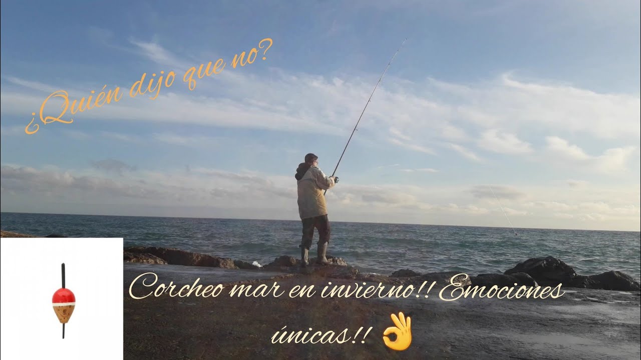 Pesca a corcheo mar en invierno
