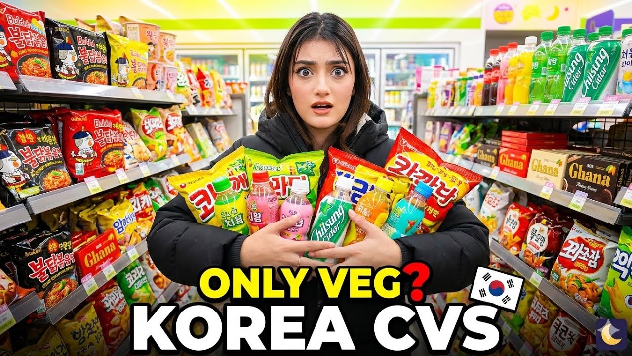 Is South Korean CVS Food Vegetarian Friendly? 🇰🇷 (ChatGPT Picks) | AMULYA RATTAN