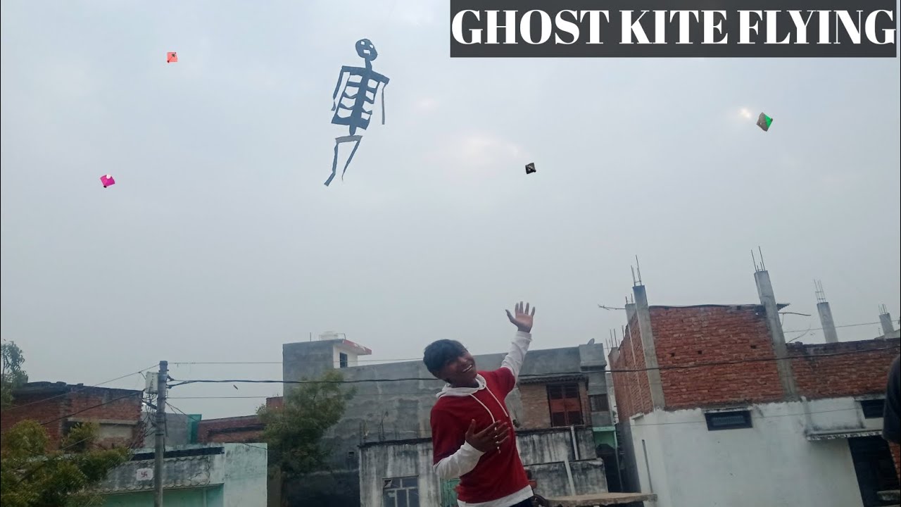 Ghost kite flying | kite flying kite looting | kite fighting