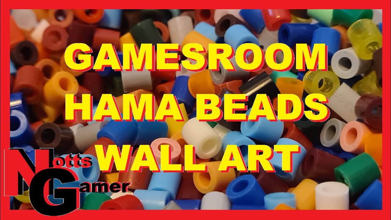 Hama Beads 16bit pixel Art time-lapse.