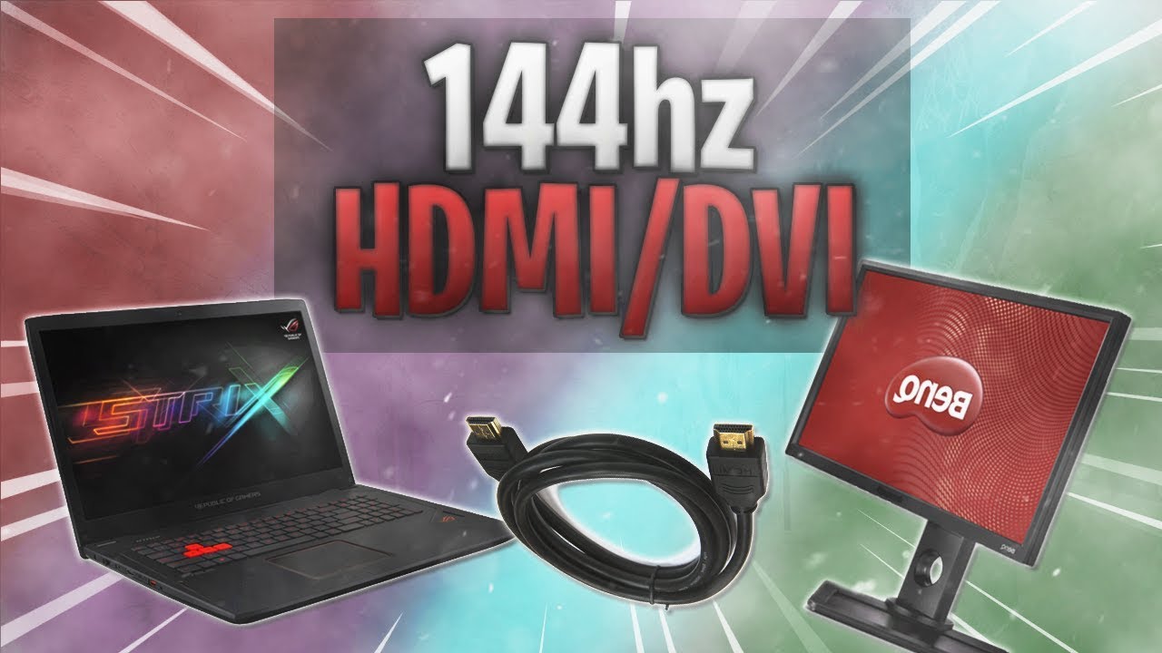 Brancher son PC portable &agrave; un &eacute;cran 144HZ ! [R&Eacute;SOLU 2023] FORTNITE/CSGO etc..