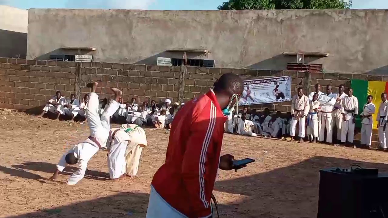 Une prestation(démonstration)  kumité(attaque  défense) kata, karaté shotokan  2020