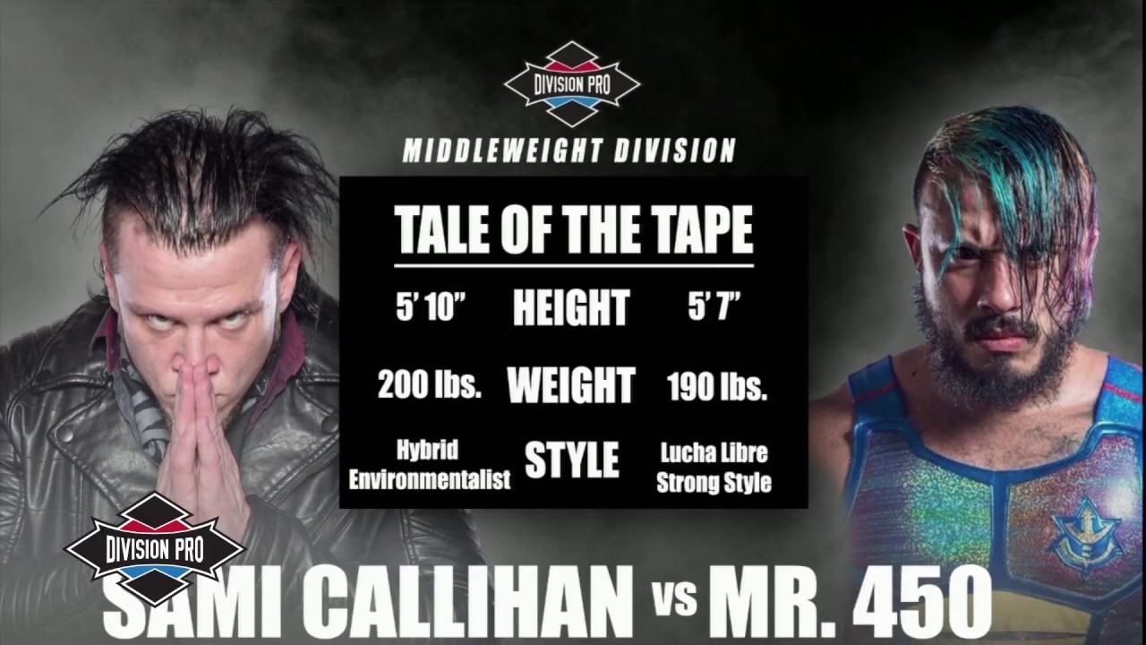 Division Pro: Sami Callihan vs Mr. 450 (Middleweight Division)