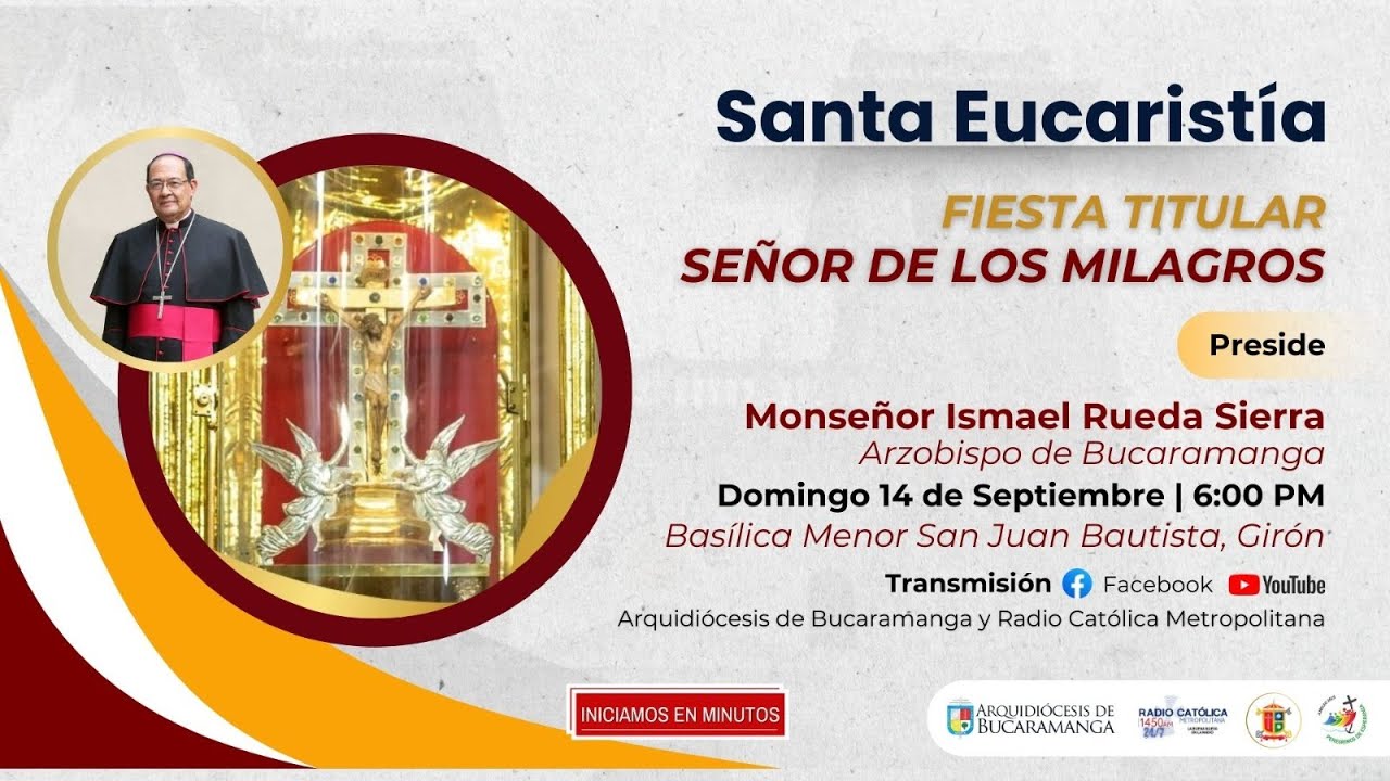 Fiesta Titular en honor al Señor de los Milagros - Domingo 14 de Septiembre, 6:00 p.m.