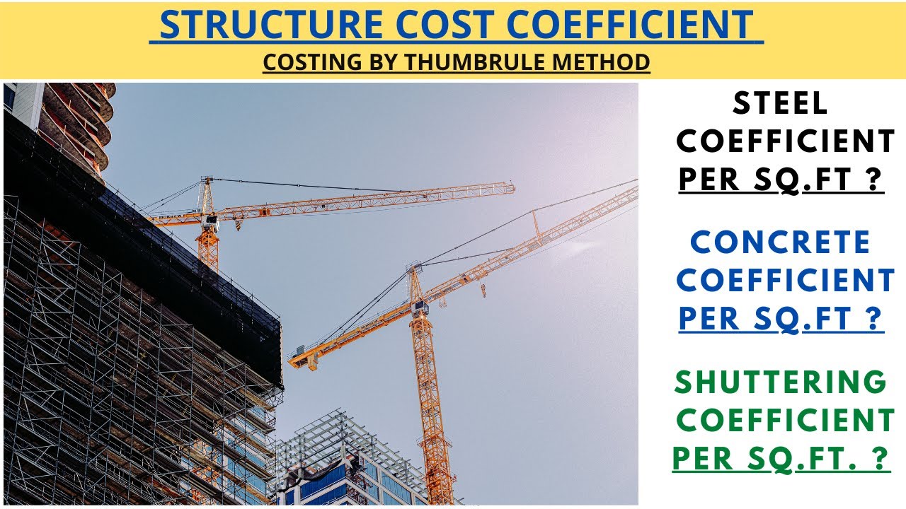 Structure Cost by Thumb Rule Method | Construction Cost of Building