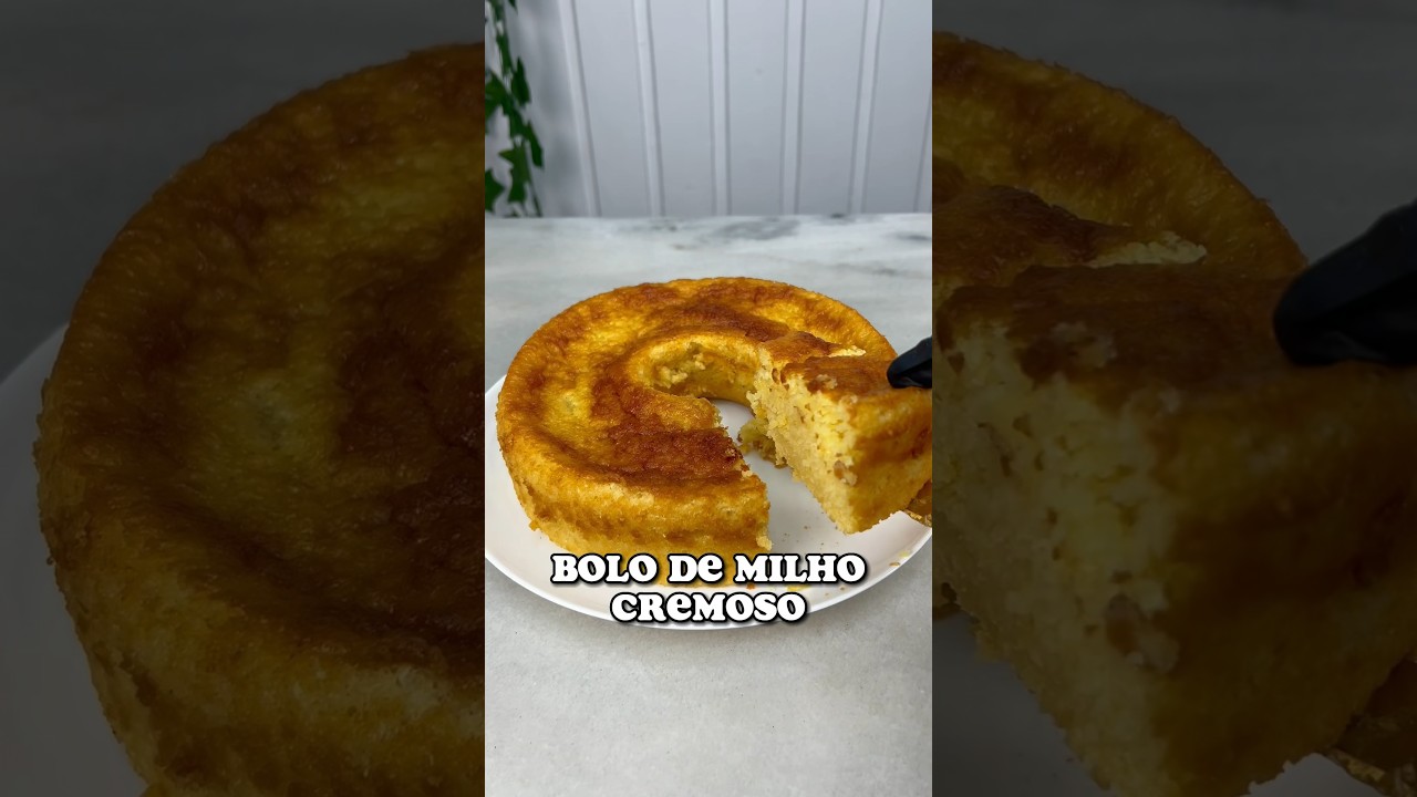 Bolo de Milho Cremoso 🌽 #bolodemilho #bolodemilhocremoso #bolodev&oacute; #bolosimples