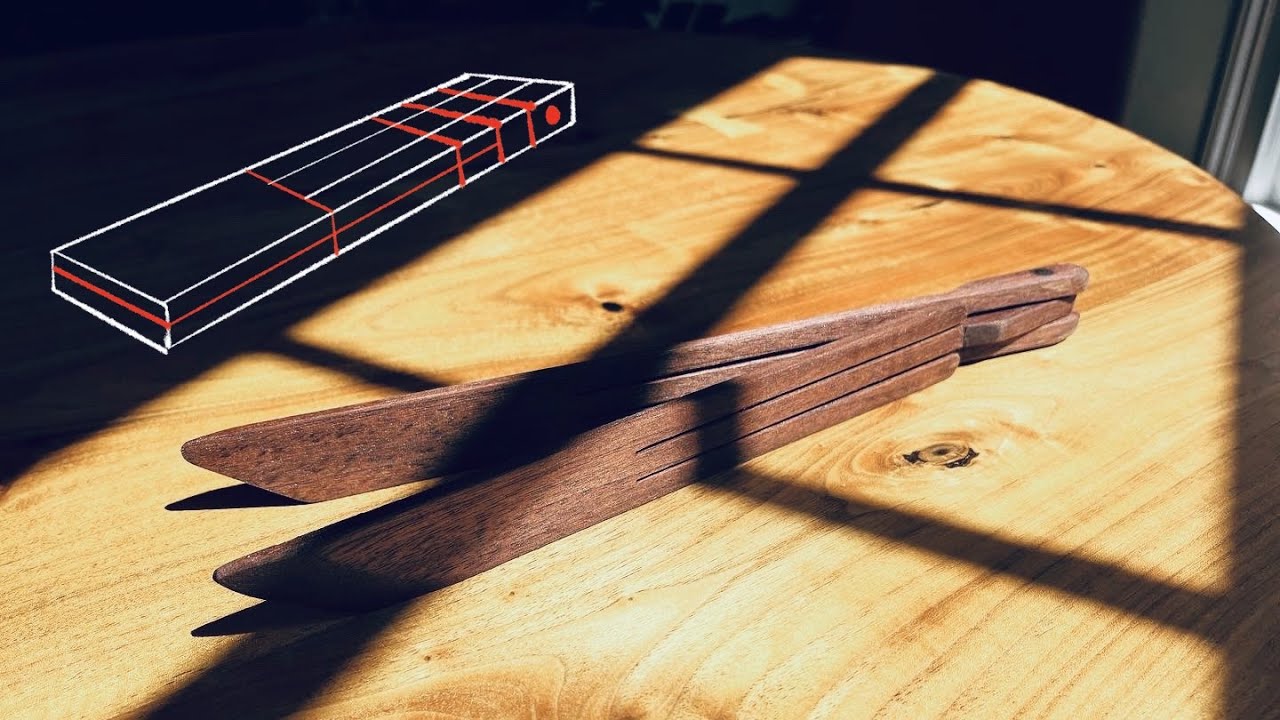 How to Make Wooden Flip Tongs | Woodworking | Woody Woody