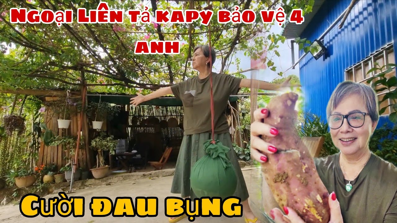 NGOẠI LIÊN TẢ KAPY LÚC ĐÁ BANH BẢO VỆ 4 ANH CƯỜI XỈU 