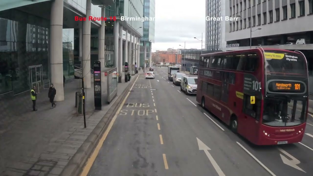 Bus Route 16  Birmingham  Hockley Handsworth Wood  Hamstead Great Barr    4K