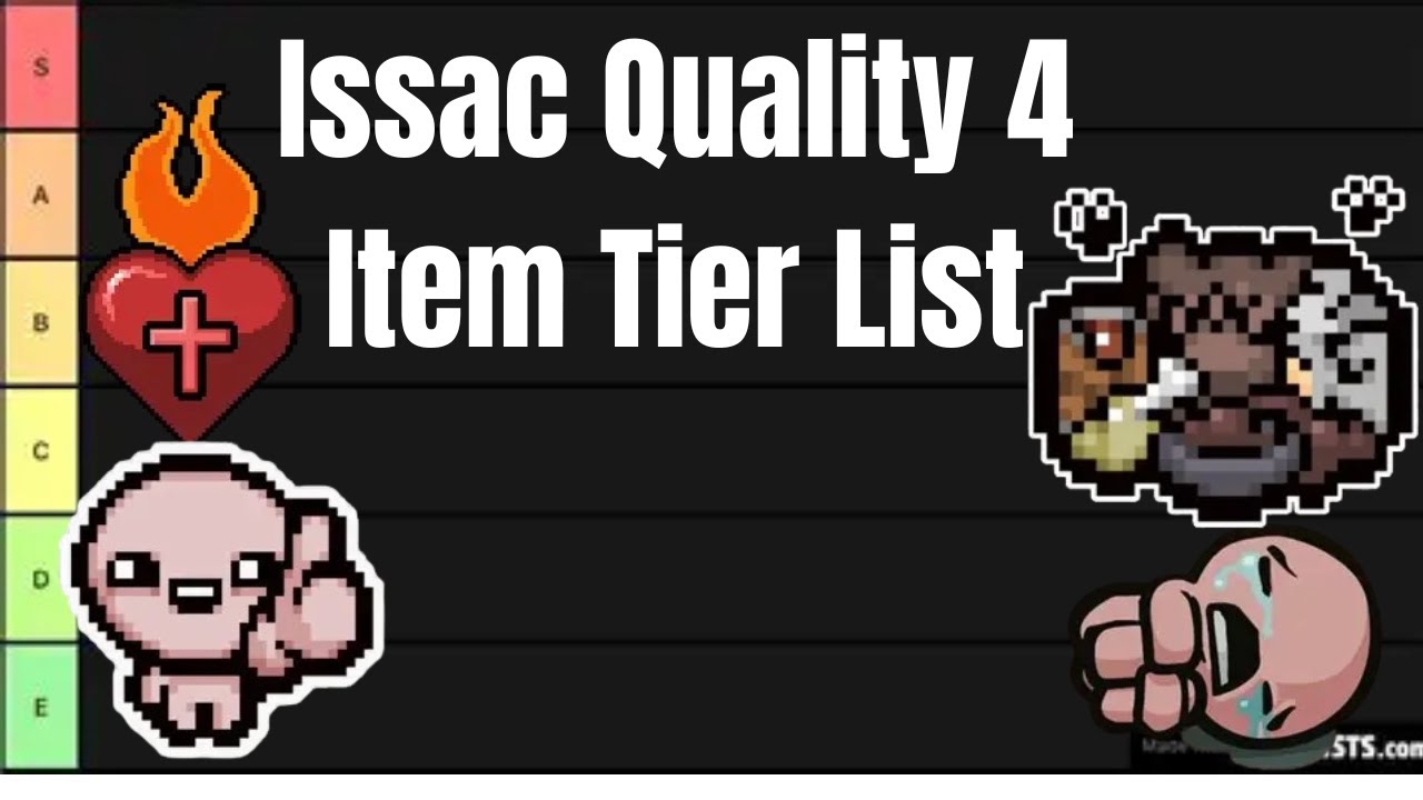 Ranking Binding of Issac Quality 4 Items Tier list