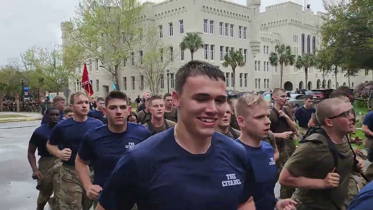 Recognition Day 2024 at The Citadel. Final Run from Gauntlet.